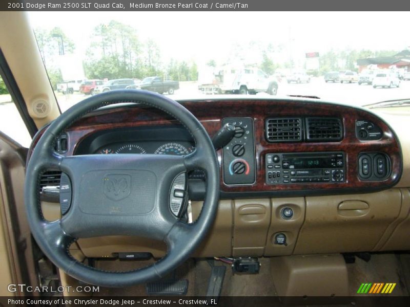 Medium Bronze Pearl Coat / Camel/Tan 2001 Dodge Ram 2500 SLT Quad Cab