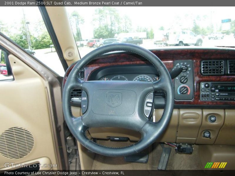Medium Bronze Pearl Coat / Camel/Tan 2001 Dodge Ram 2500 SLT Quad Cab