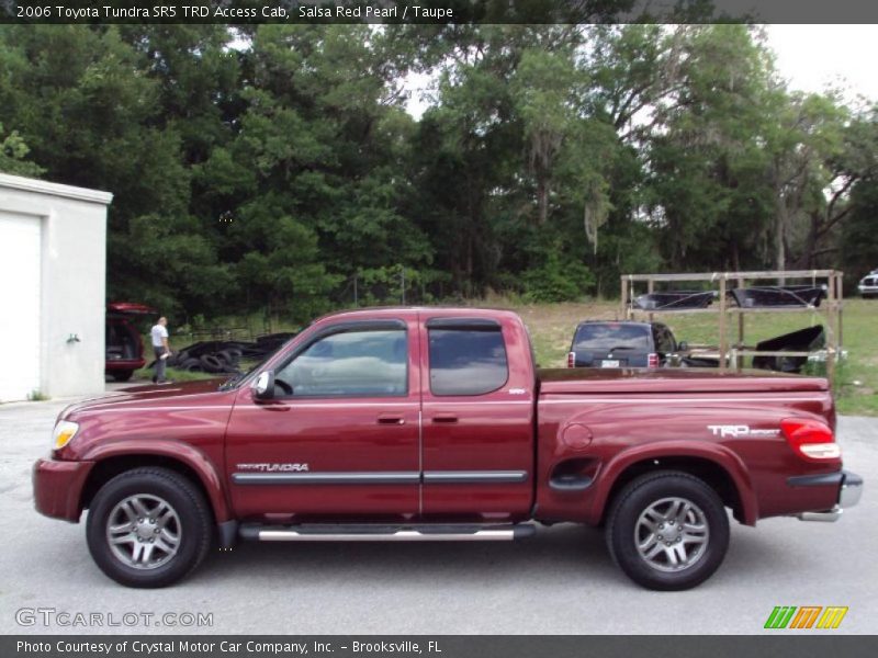 Salsa Red Pearl / Taupe 2006 Toyota Tundra SR5 TRD Access Cab