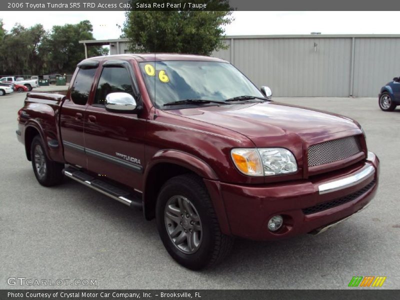 Salsa Red Pearl / Taupe 2006 Toyota Tundra SR5 TRD Access Cab
