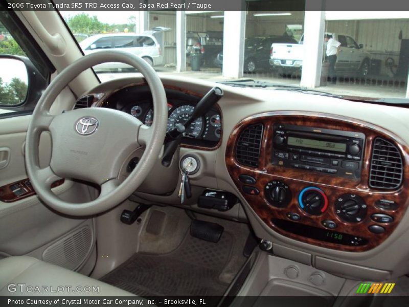 Salsa Red Pearl / Taupe 2006 Toyota Tundra SR5 TRD Access Cab