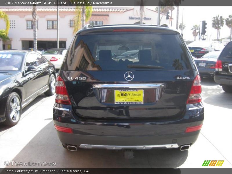 Capri Blue Metallic / Macadamia 2007 Mercedes-Benz GL 450