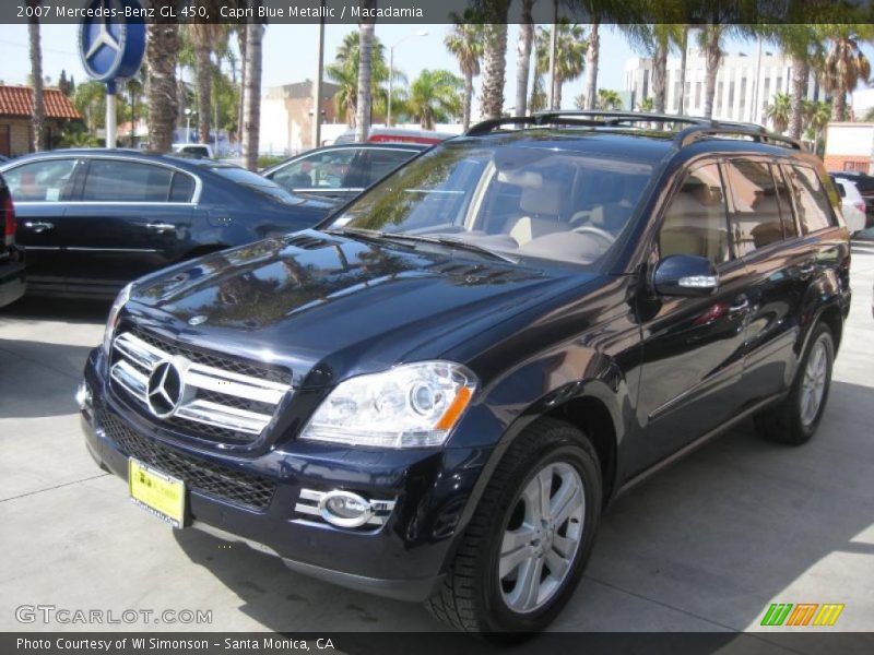 Capri Blue Metallic / Macadamia 2007 Mercedes-Benz GL 450
