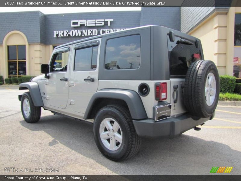 Bright Silver Metallic / Dark Slate Gray/Medium Slate Gray 2007 Jeep Wrangler Unlimited X