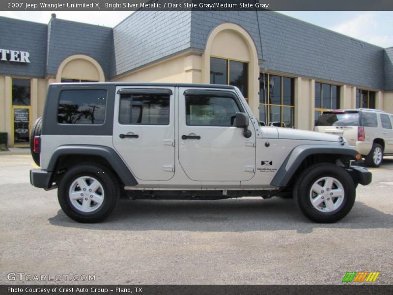 Bright Silver Metallic / Dark Slate Gray/Medium Slate Gray 2007 Jeep Wrangler Unlimited X