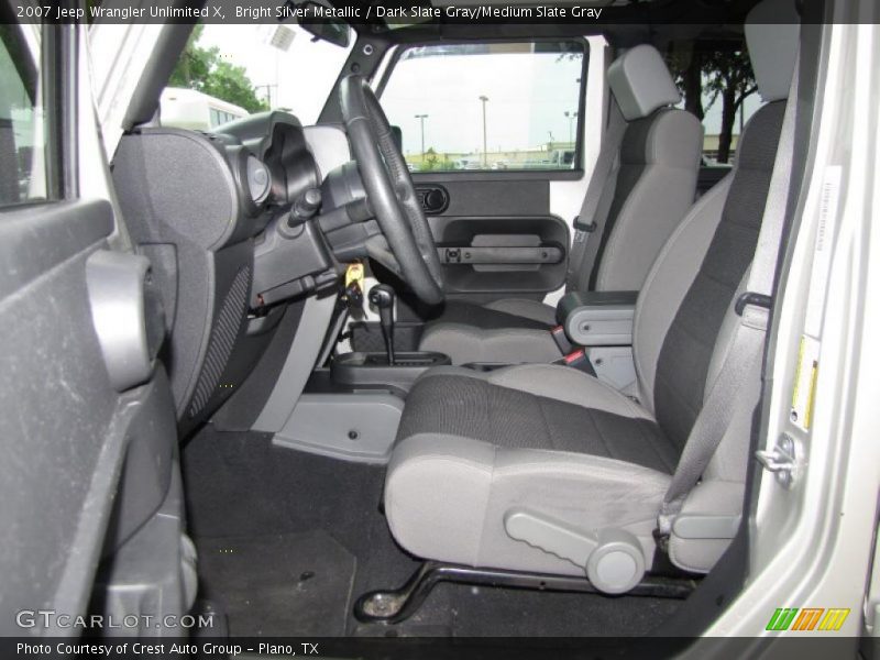 Bright Silver Metallic / Dark Slate Gray/Medium Slate Gray 2007 Jeep Wrangler Unlimited X