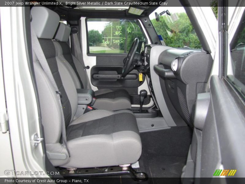 Bright Silver Metallic / Dark Slate Gray/Medium Slate Gray 2007 Jeep Wrangler Unlimited X