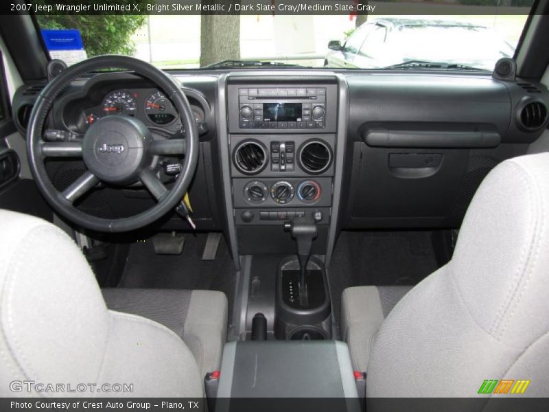 Bright Silver Metallic / Dark Slate Gray/Medium Slate Gray 2007 Jeep Wrangler Unlimited X