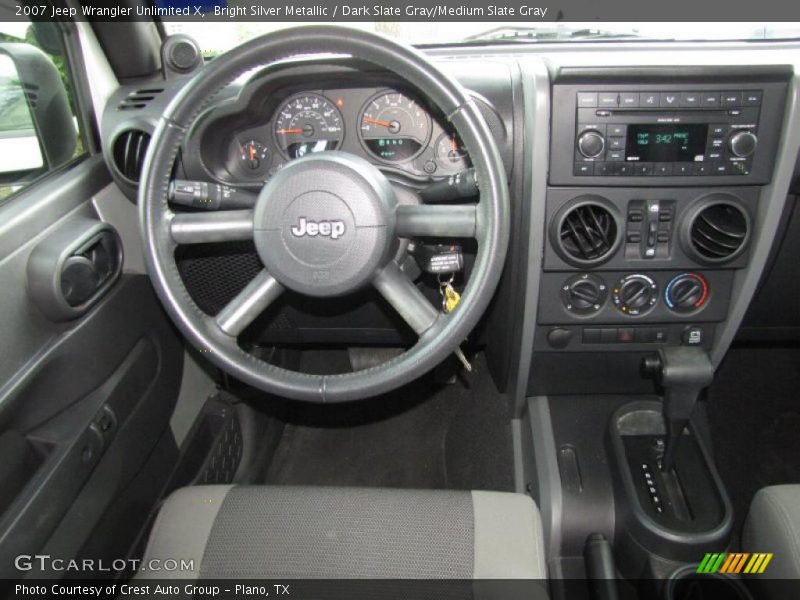 Bright Silver Metallic / Dark Slate Gray/Medium Slate Gray 2007 Jeep Wrangler Unlimited X