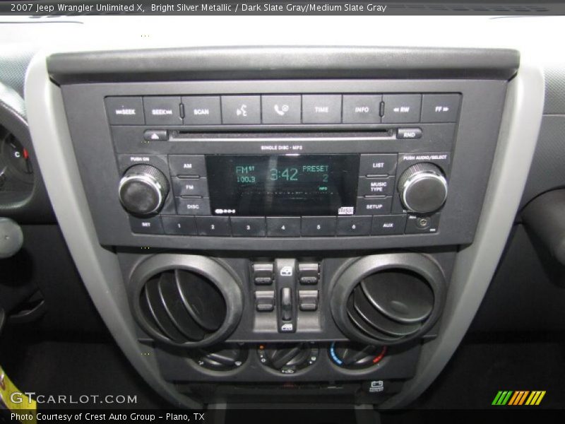 Bright Silver Metallic / Dark Slate Gray/Medium Slate Gray 2007 Jeep Wrangler Unlimited X