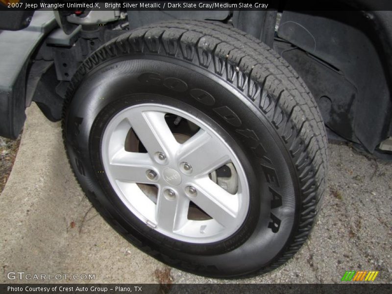 Bright Silver Metallic / Dark Slate Gray/Medium Slate Gray 2007 Jeep Wrangler Unlimited X