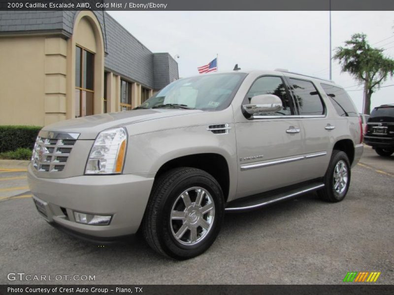 Gold Mist / Ebony/Ebony 2009 Cadillac Escalade AWD