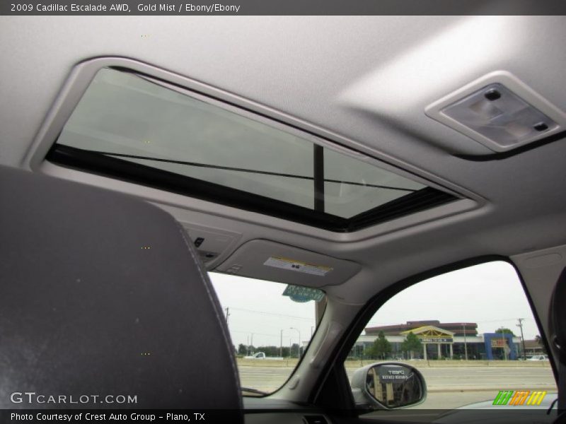 Gold Mist / Ebony/Ebony 2009 Cadillac Escalade AWD