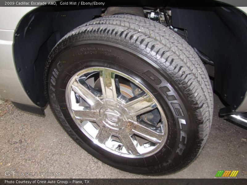 Gold Mist / Ebony/Ebony 2009 Cadillac Escalade AWD