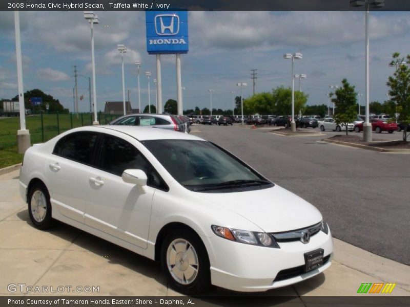 Taffeta White / Ivory 2008 Honda Civic Hybrid Sedan