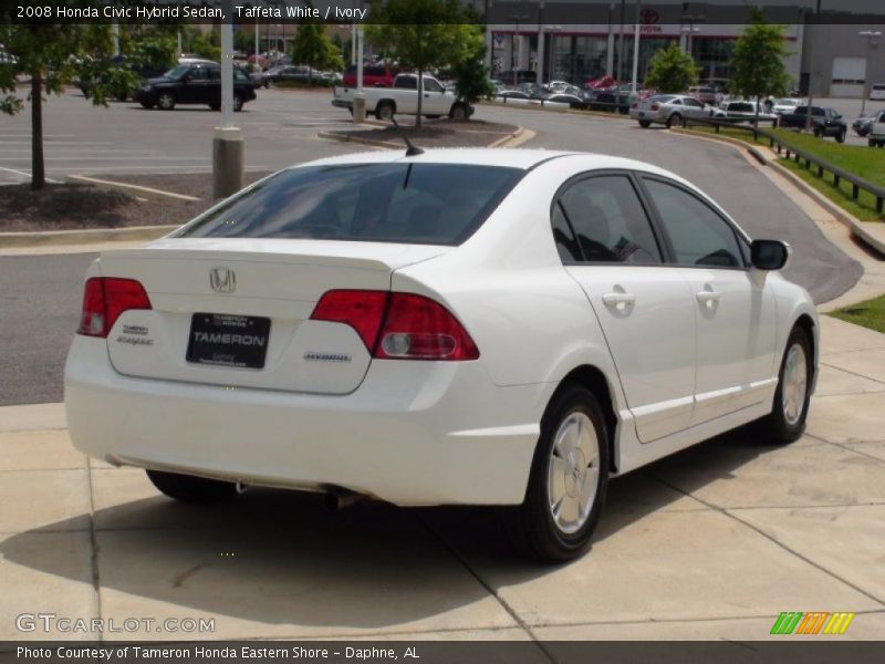 Taffeta White / Ivory 2008 Honda Civic Hybrid Sedan