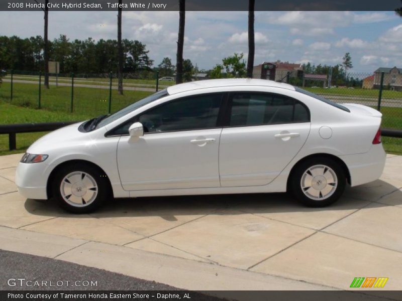 Taffeta White / Ivory 2008 Honda Civic Hybrid Sedan