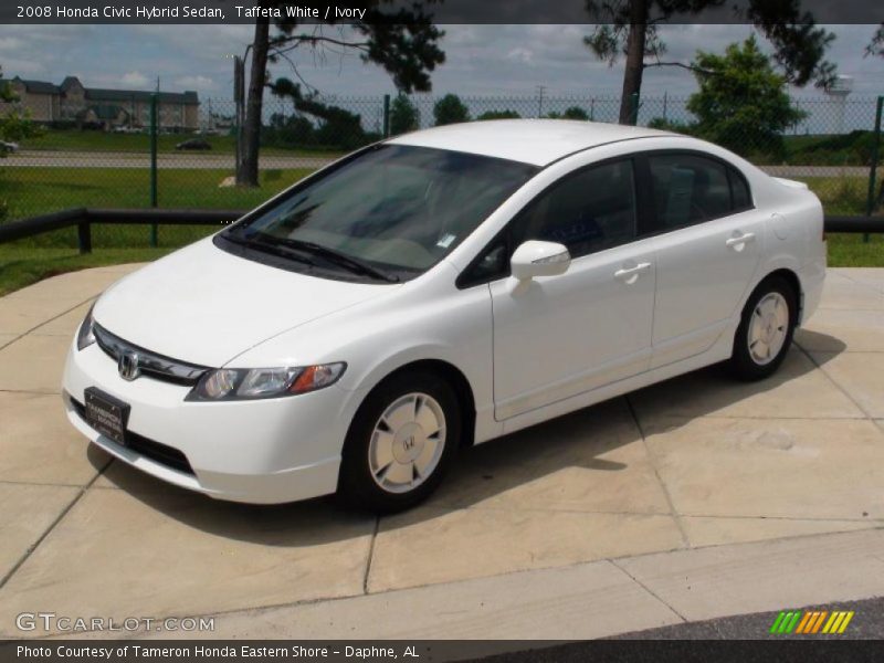 Taffeta White / Ivory 2008 Honda Civic Hybrid Sedan