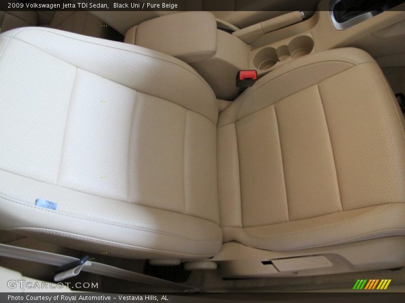 Black Uni / Pure Beige 2009 Volkswagen Jetta TDI Sedan