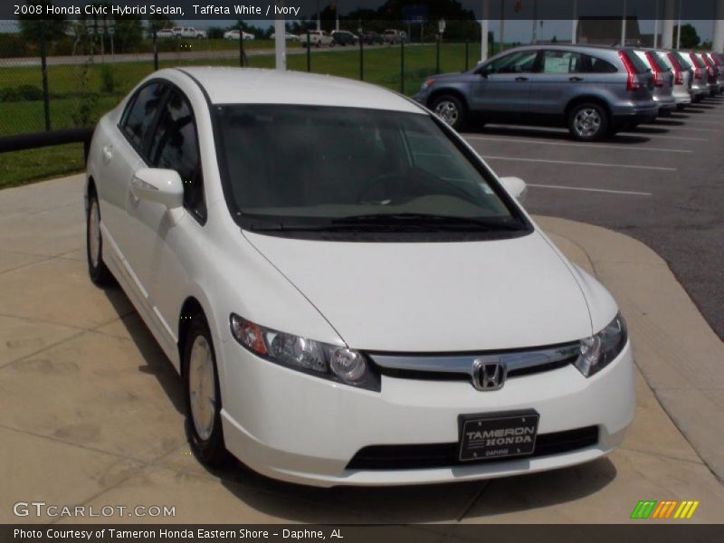 Taffeta White / Ivory 2008 Honda Civic Hybrid Sedan