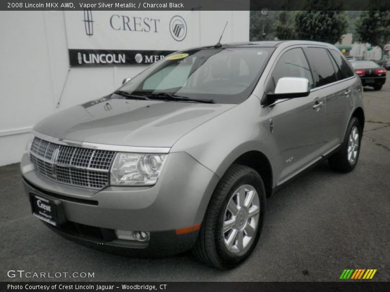 Vapor Silver Metallic / Charcoal Black 2008 Lincoln MKX AWD