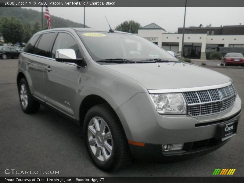 Vapor Silver Metallic / Charcoal Black 2008 Lincoln MKX AWD
