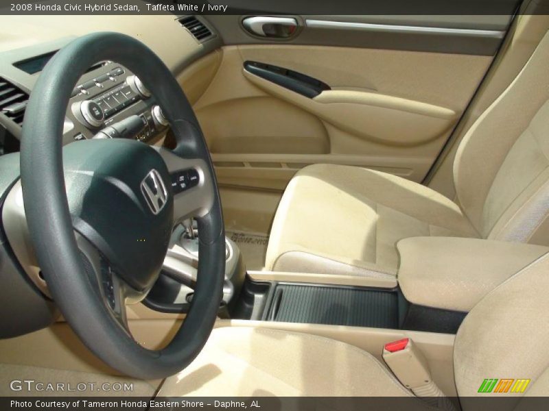 Taffeta White / Ivory 2008 Honda Civic Hybrid Sedan