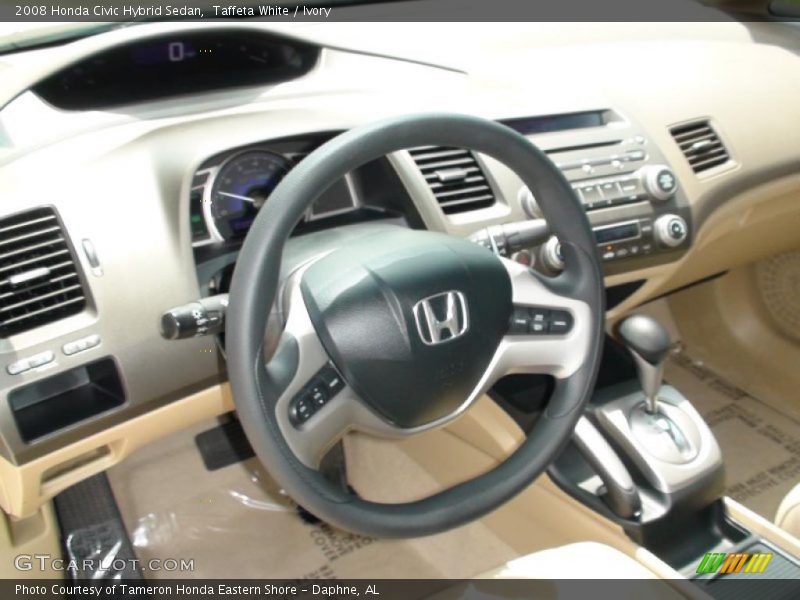 Taffeta White / Ivory 2008 Honda Civic Hybrid Sedan