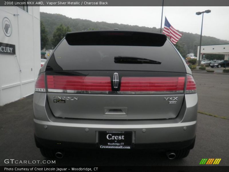 Vapor Silver Metallic / Charcoal Black 2008 Lincoln MKX AWD