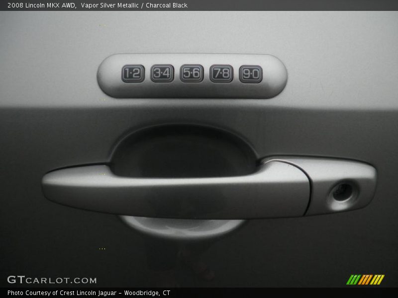 Vapor Silver Metallic / Charcoal Black 2008 Lincoln MKX AWD