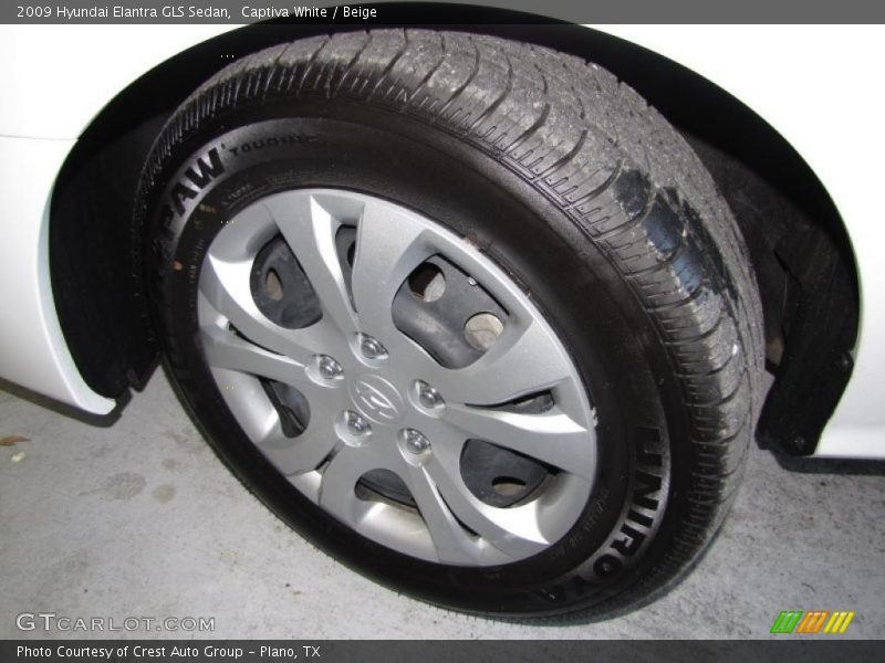 Captiva White / Beige 2009 Hyundai Elantra GLS Sedan
