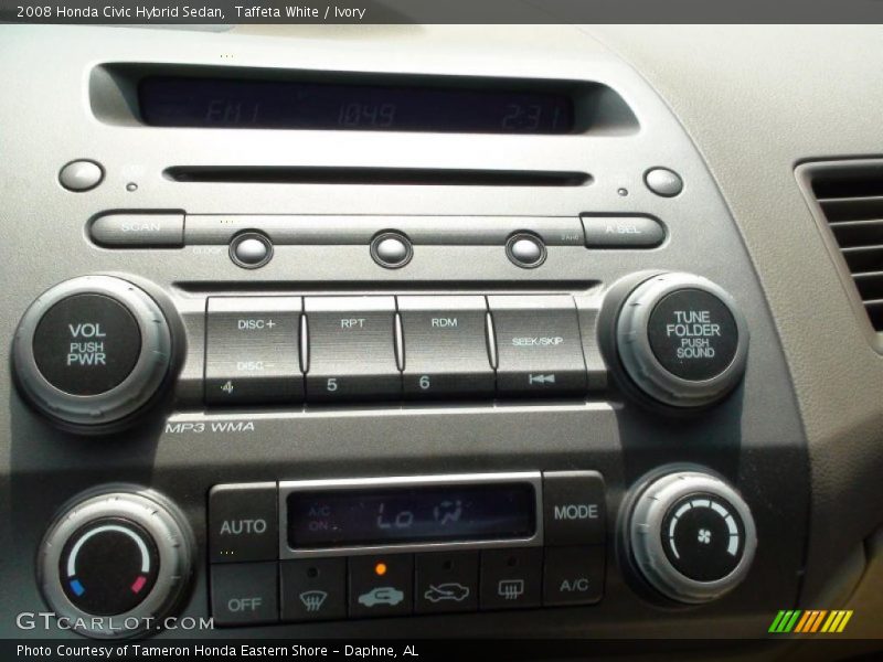 Taffeta White / Ivory 2008 Honda Civic Hybrid Sedan