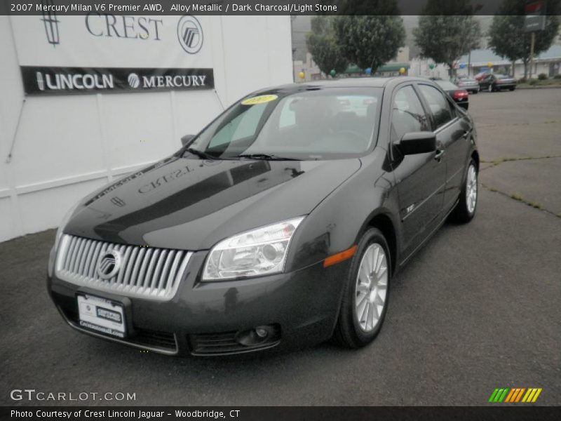 Alloy Metallic / Dark Charcoal/Light Stone 2007 Mercury Milan V6 Premier AWD