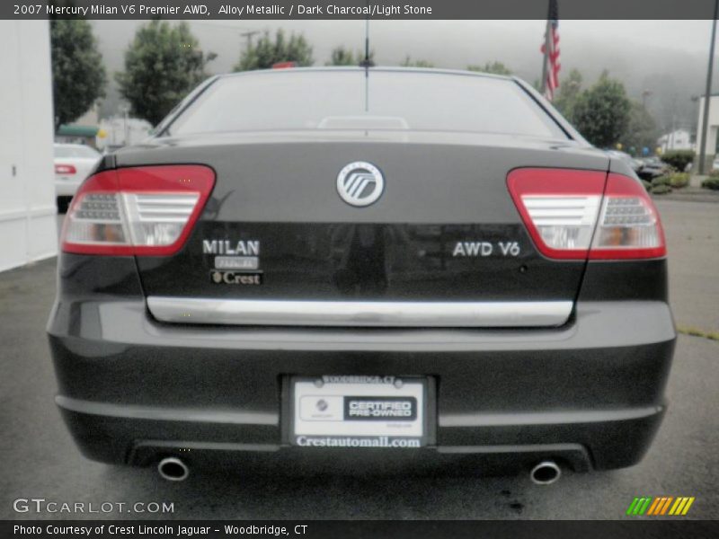 Alloy Metallic / Dark Charcoal/Light Stone 2007 Mercury Milan V6 Premier AWD