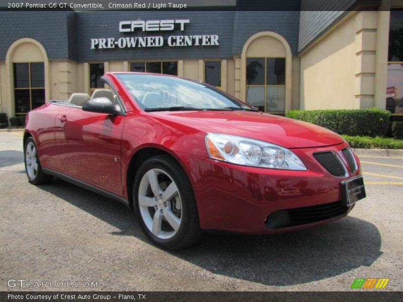 Crimson Red / Light Taupe 2007 Pontiac G6 GT Convertible