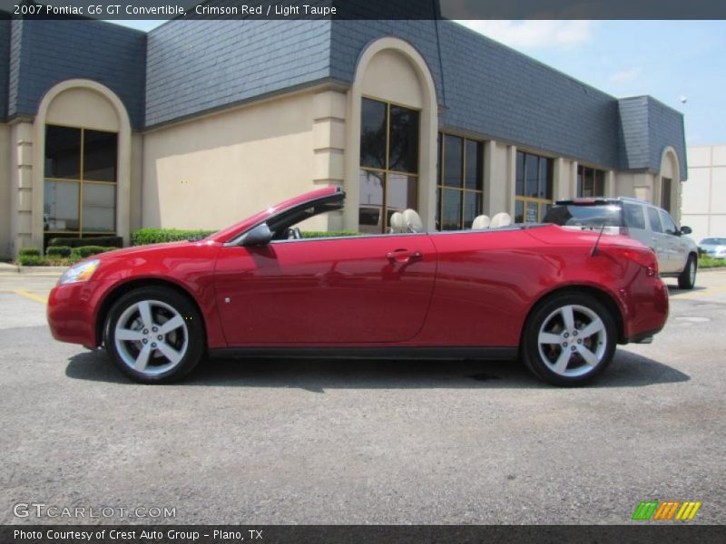 Crimson Red / Light Taupe 2007 Pontiac G6 GT Convertible