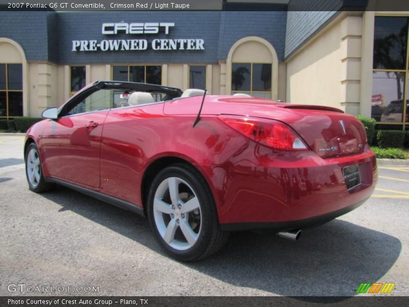 Crimson Red / Light Taupe 2007 Pontiac G6 GT Convertible