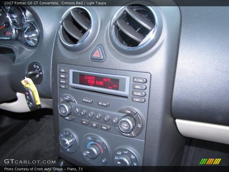 Crimson Red / Light Taupe 2007 Pontiac G6 GT Convertible