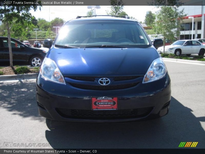 Nautical Blue Metallic / Stone 2007 Toyota Sienna LE