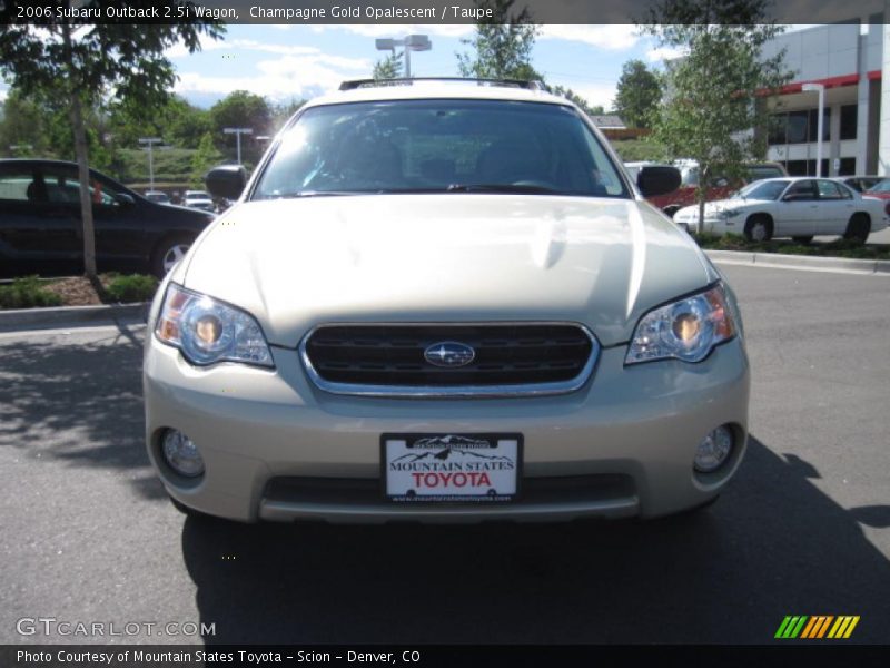 Champagne Gold Opalescent / Taupe 2006 Subaru Outback 2.5i Wagon