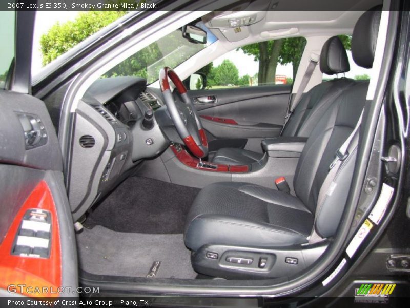 Smokey Granite Mica / Black 2007 Lexus ES 350