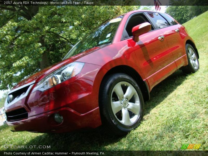Moroccan Red Pearl / Taupe 2007 Acura RDX Technology