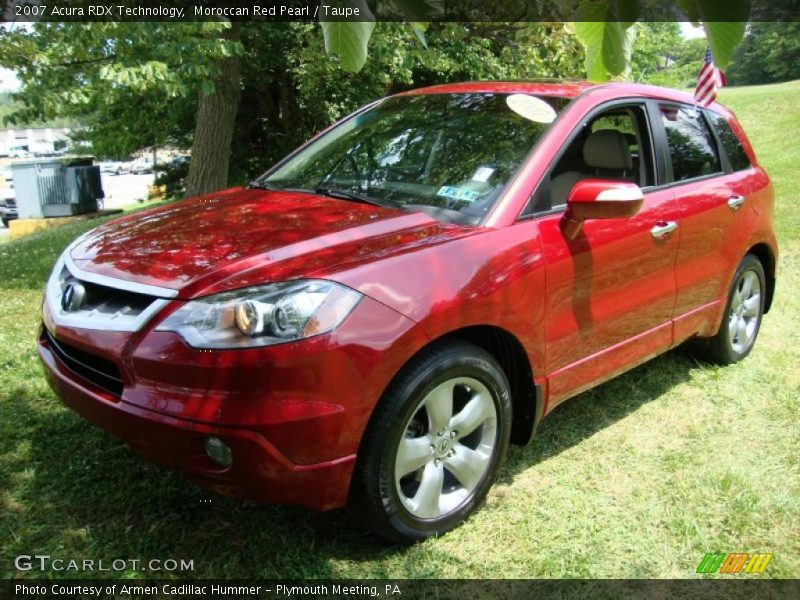Moroccan Red Pearl / Taupe 2007 Acura RDX Technology