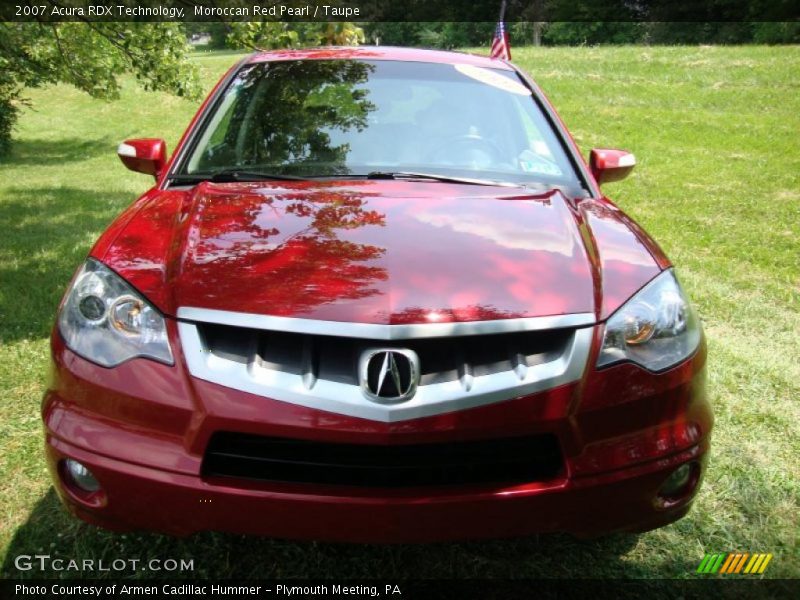 Moroccan Red Pearl / Taupe 2007 Acura RDX Technology