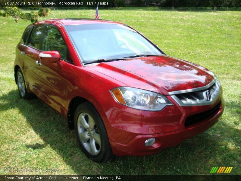 Moroccan Red Pearl / Taupe 2007 Acura RDX Technology