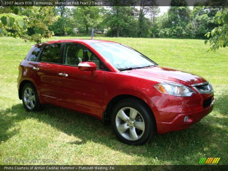 Moroccan Red Pearl / Taupe 2007 Acura RDX Technology