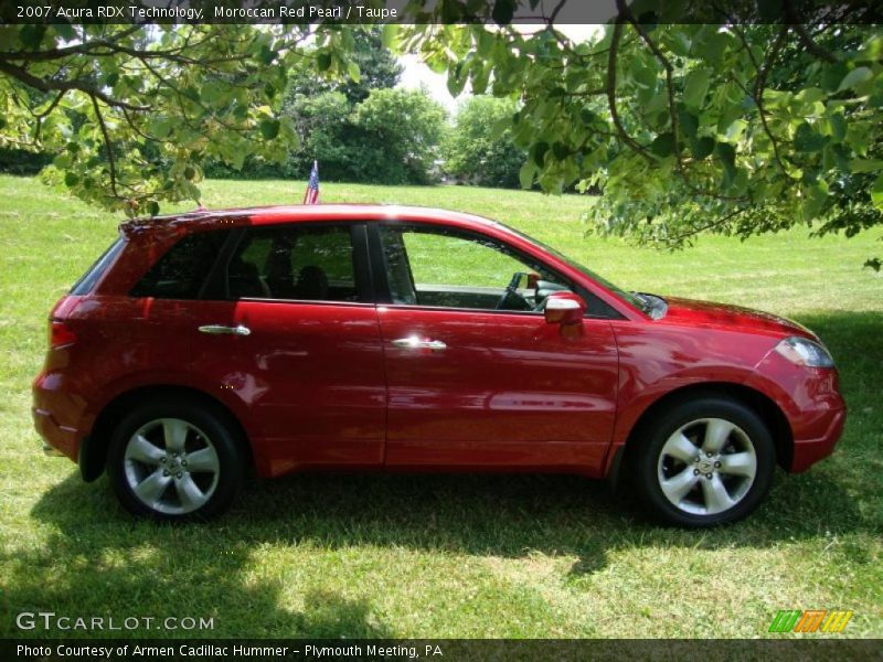 Moroccan Red Pearl / Taupe 2007 Acura RDX Technology