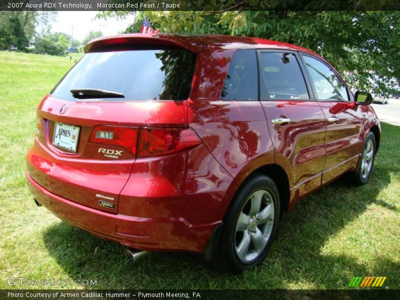 Moroccan Red Pearl / Taupe 2007 Acura RDX Technology