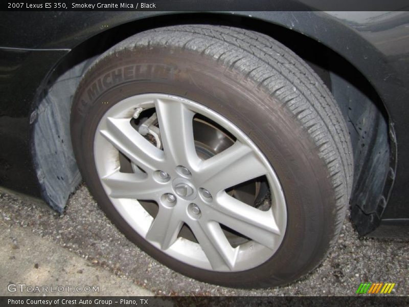 Smokey Granite Mica / Black 2007 Lexus ES 350