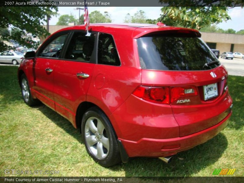 Moroccan Red Pearl / Taupe 2007 Acura RDX Technology